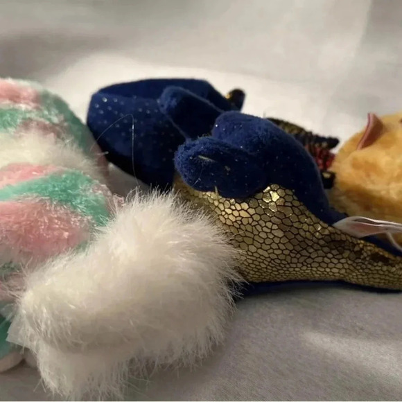 TY Beanie Boos Lot Of 3. Opal Sapphire Tabitha - Picture 6 of 6